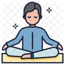 Meditacao Ioga Relaxar Ícone