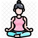 Meditacao Ioga Exercicio Ícone