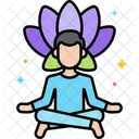 Meditacao Relaxamento Mulher Ícone