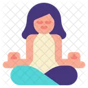 Meditacao Ioga Mulher Ícone