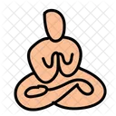 Meditacion Yoga Ejercicio Icon