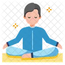 Meditacion Yoga Relajarse Icono