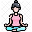 Meditacion Yoga Ejercicio Icon