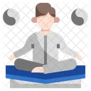 Meditacion Yoga Ejercicio Icono