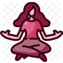 Meditacion Salud Mental Relajante Icon