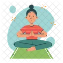 Meditacion Y Tranquilidad Meditacion Yoga Icon