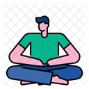 Meditate Yoga Meditation Icon