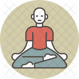 Meditating man  Icon