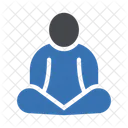 Concentration Meditation Yoga Icon