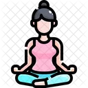 Meditation Yoga Exercise Icon