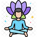Meditation Relaxation Woman Icon