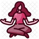Meditation Mental Health Relaxing Icon