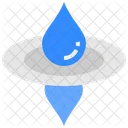 Meditation Concentrate Water Drop Icon