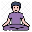 Meditation Relaxing Yoga Icon