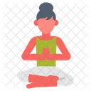 Meditation Speculation Yoga Pose Icon