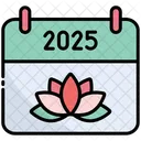 Meditation Calendar Time Icon