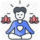 Meditation Yoga Exercise Icon