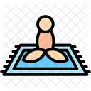 Meditation Mat Relaxation Yoga Icon