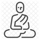 Meditation monk  Icon