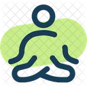 Meditation Round Wellness Yoga Icon