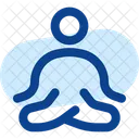 Meditation Round Icon