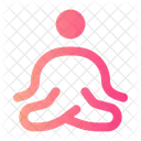 Meditation Round Wellness Yoga Icon