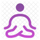 Meditation Round Meditation Yoga Icon