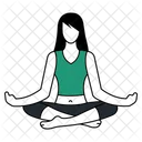 Meditationshaltung  Symbol