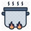 Medium Heat Flame Kitchen Icon