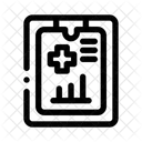 Medizin Diagramm Aufzeichnungen Symbol