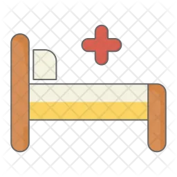 Patientenbett  Symbol