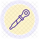 Medizin Pipette Farbkreis Symbol Icon