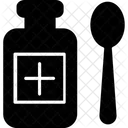 Dosierung Medizinflasche Medizinsirup Symbol