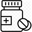 Medizin Glas Drogen Symbol