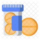 Medizinglas Medikament Aspirin Icon