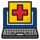 Laptop Krankenhaus Gesundheit Symbol