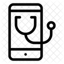 Gesundheitswesen Und Medizin Medizinische App Smartphone Symbol