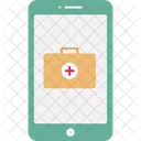 Digitale Medizin Gesundheits App Medizinische Karte Symbol