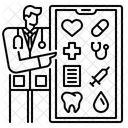 Medizinische App Medizinische Online Beratung Medizinische Symbol