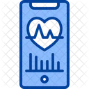 Medizinische App Puls Herzschlag Symbol