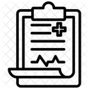 Medizinisches Diagnoseliniensymbol Symbol