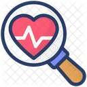 Gesundheitswesen Kardiologie Checkup Symbol