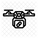 Medizin Drohne Gesundheitswesen Symbol