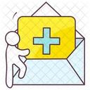 Medizinische E-Mail  Symbol