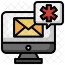 Medizinische E-Mail  Symbol