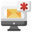 Medizinische E-Mail  Symbol