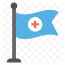 Medizin Flagge Rettung Symbol