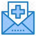 Medizinische Post Krankenhausberichtspost Medizinische Berichtspost Symbol