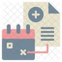 Kalender Gesundheit Bericht Symbol