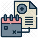 Kalender Gesundheit Bericht Symbol